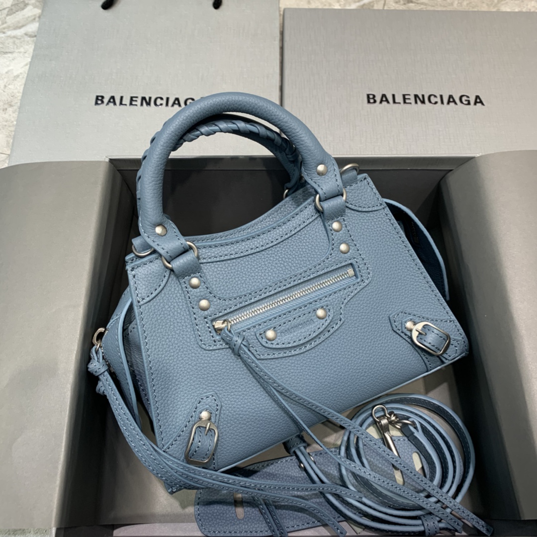 Balenciaga Neo Classic Mini Handbag Shoulder Bag Sky Blue